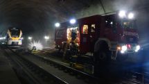 Zugbrand im Eggetunnel: Großübung in der Nacht von Samstag auf Sonntag, 20. August 